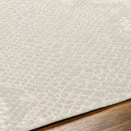 Estee Cream Snake-Patterned Outdoor Area Rug - Clearance