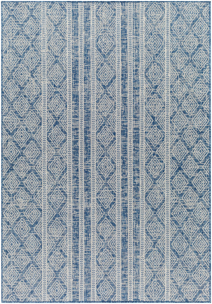 Gavin Blue Durable Outdoor Rug - Clearance