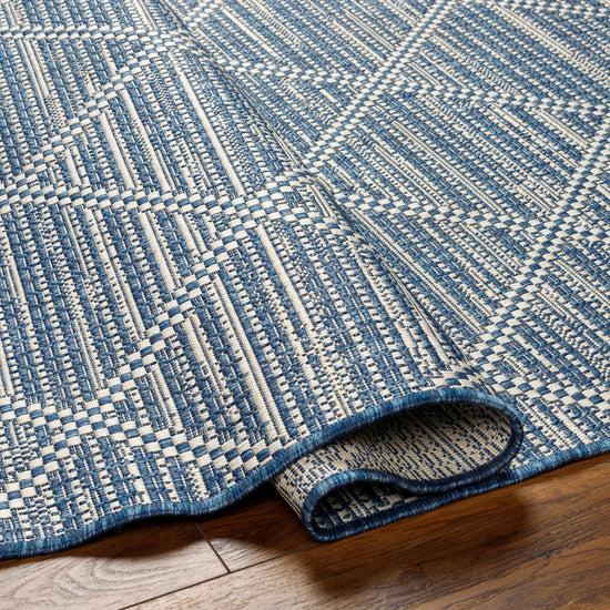 Ivora Blue Outdoor Area Rug - Clearance
