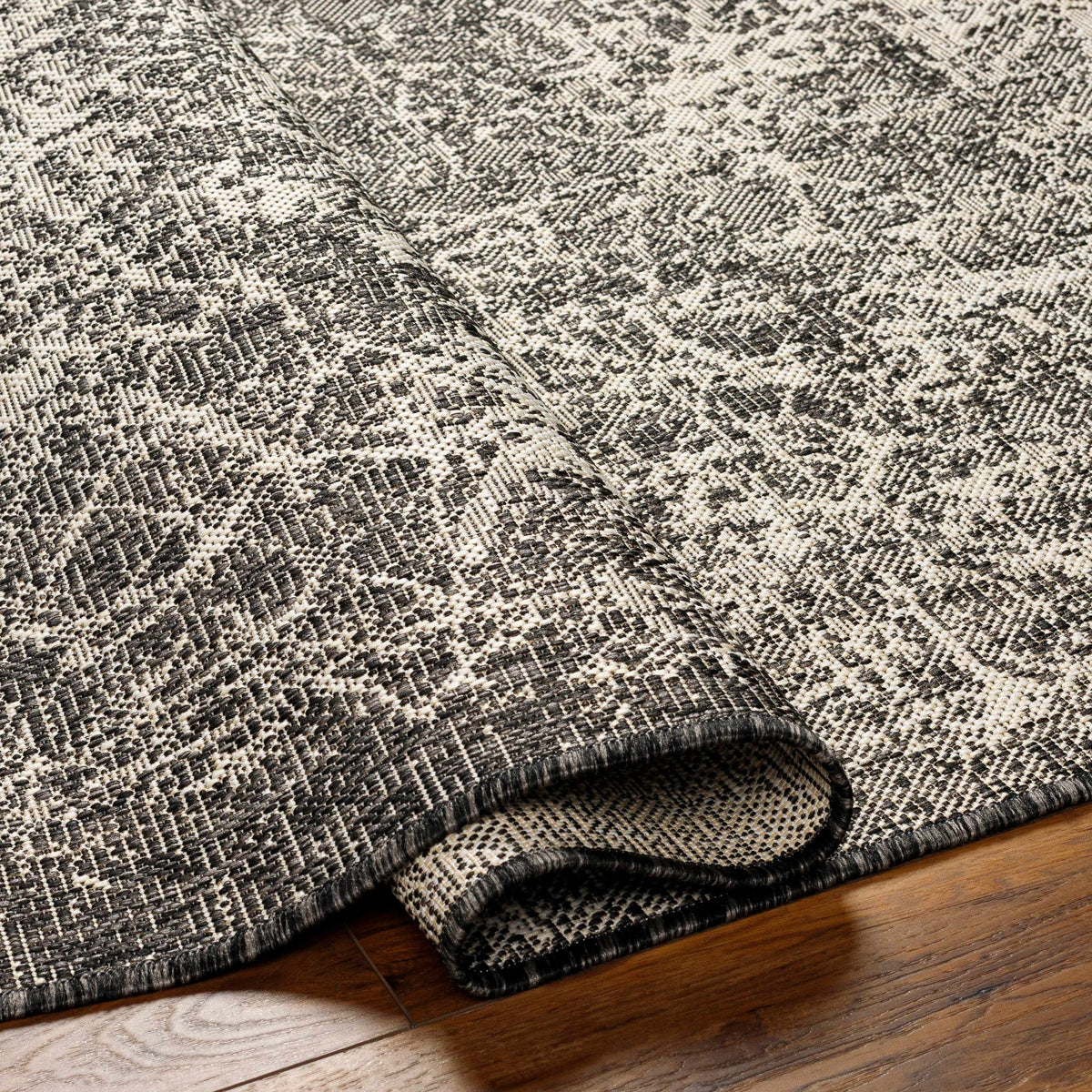 Katz Gray Outdoor Area Rug - Clearance