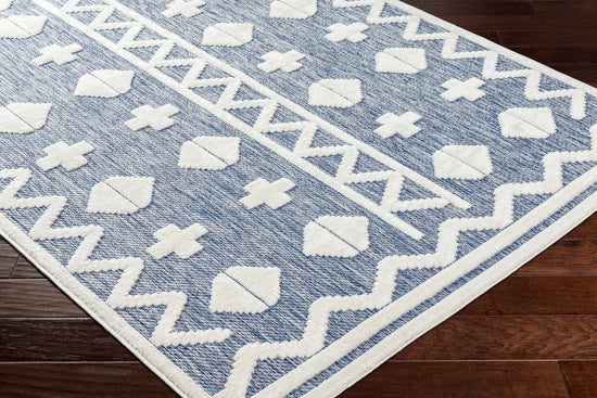 Elio Blue Outdoor Rug - Clearance