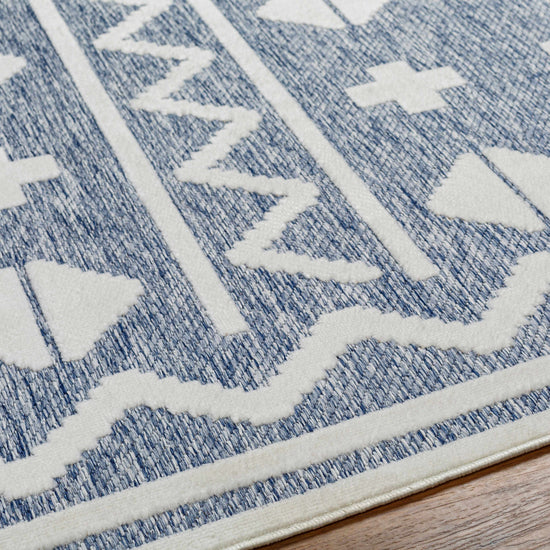 Elio Blue Outdoor Rug - Clearance