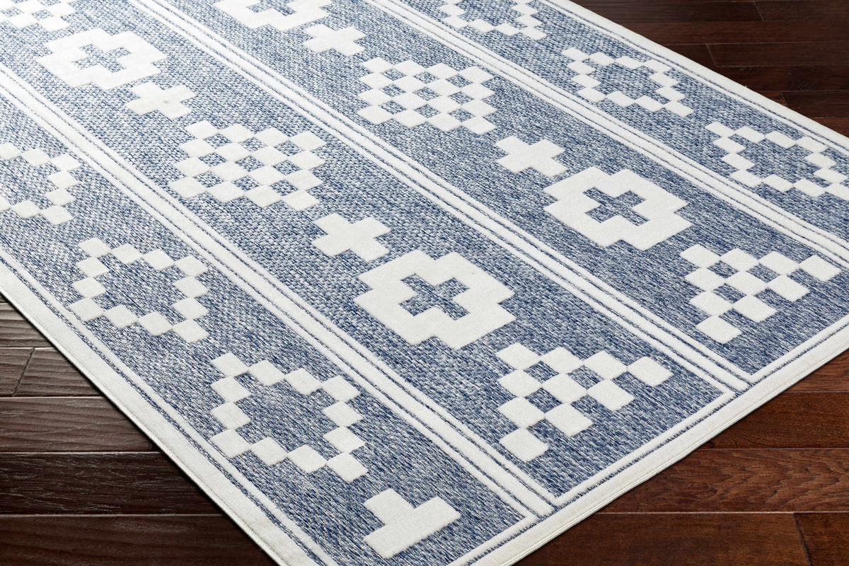 Hiro Blue Outdoor Rug - Clearance