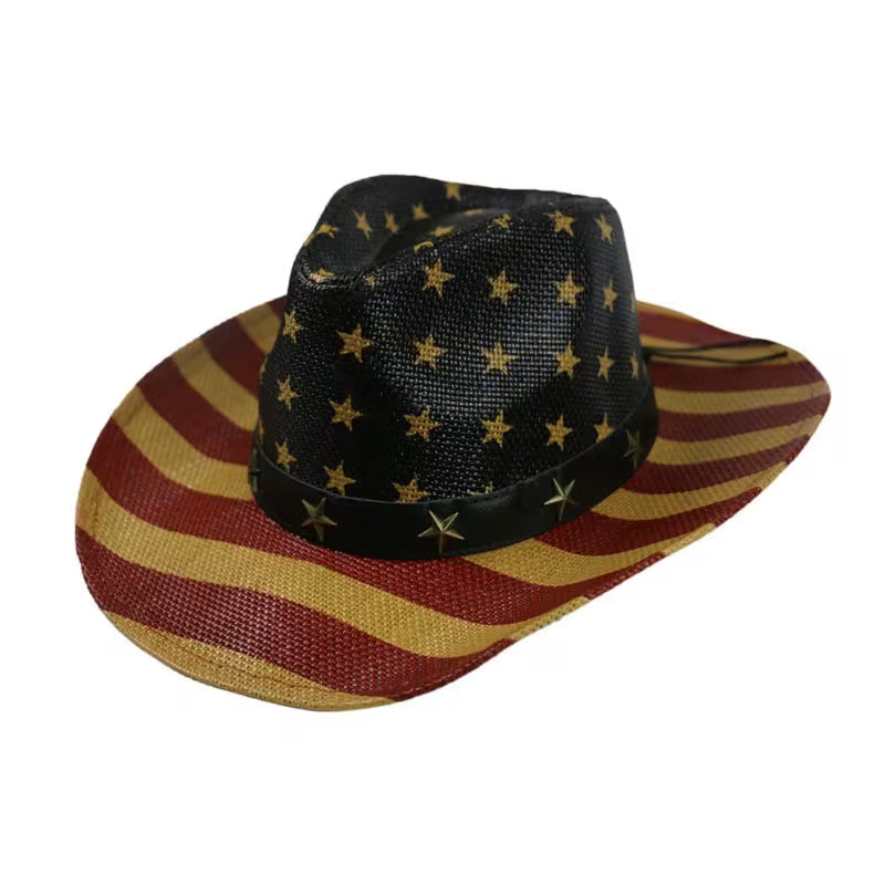 USA Stars and Stripes Cowboy Hat