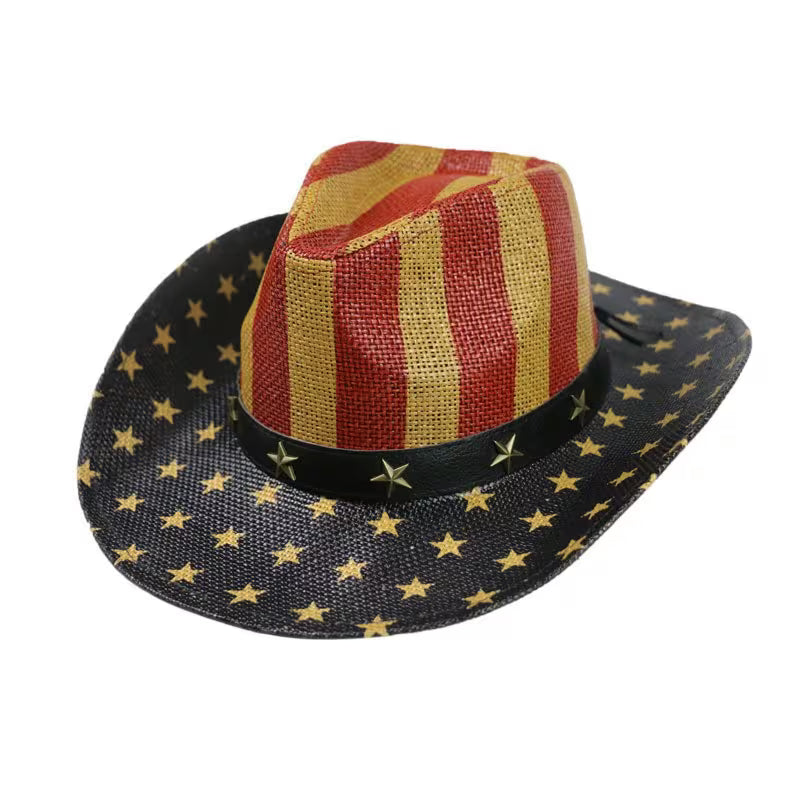 USA Stars and Stripes Cowboy Hat