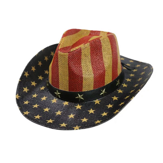 USA Stars and Stripes Cowboy Hat