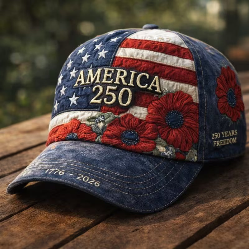 USA 250th Anniversary 3D Baseball Cap