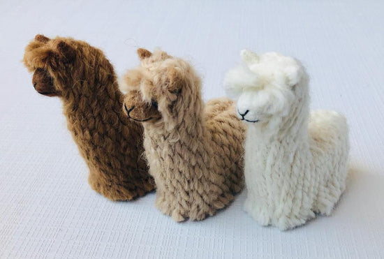 Suri Alpacadorable Hand Made Baby Alpaca Ornaments — decorative ornament for Christmas tree and holiday decor home styling accent