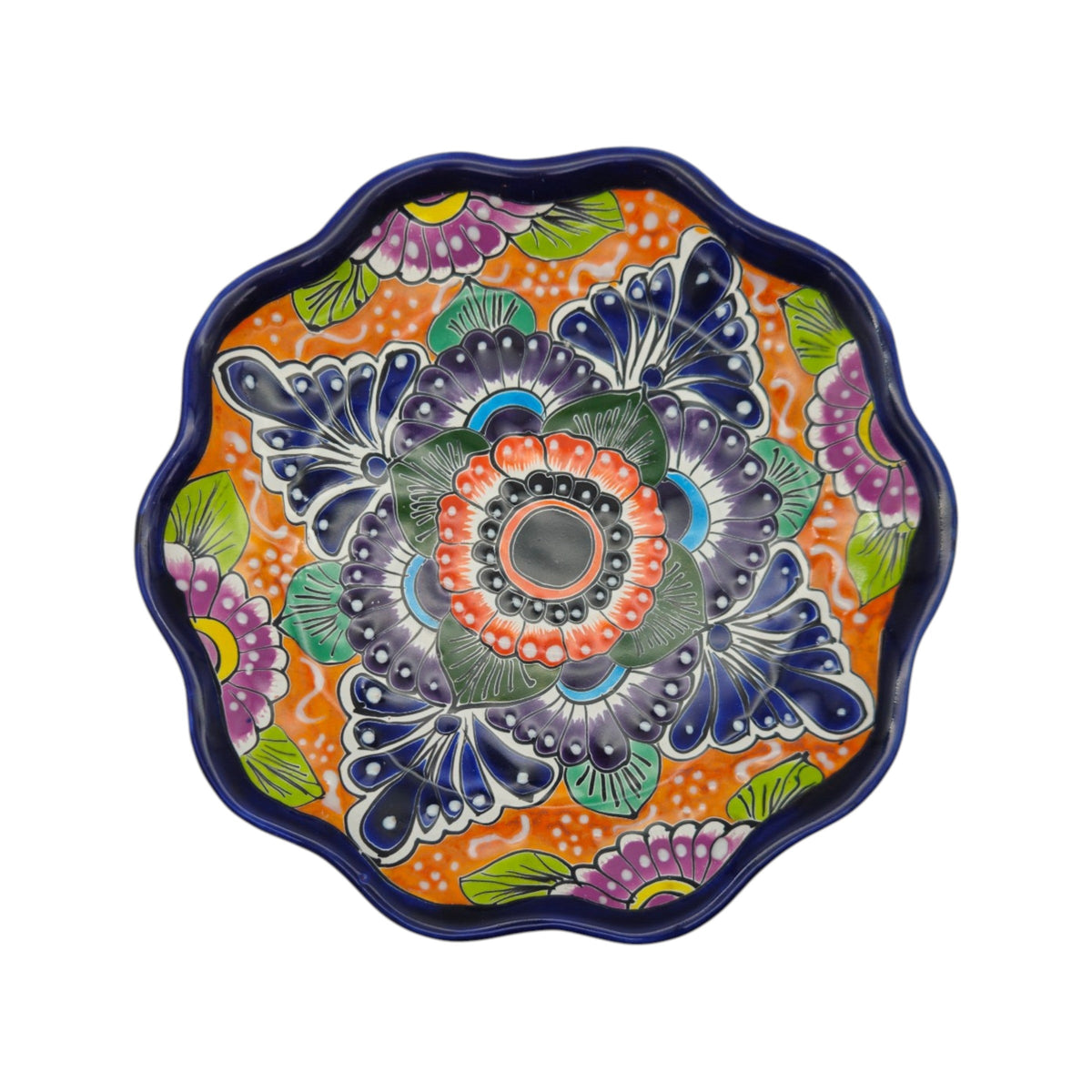 Talavera Plate | Hand-Painted Mexican Folk Art Dinnerware