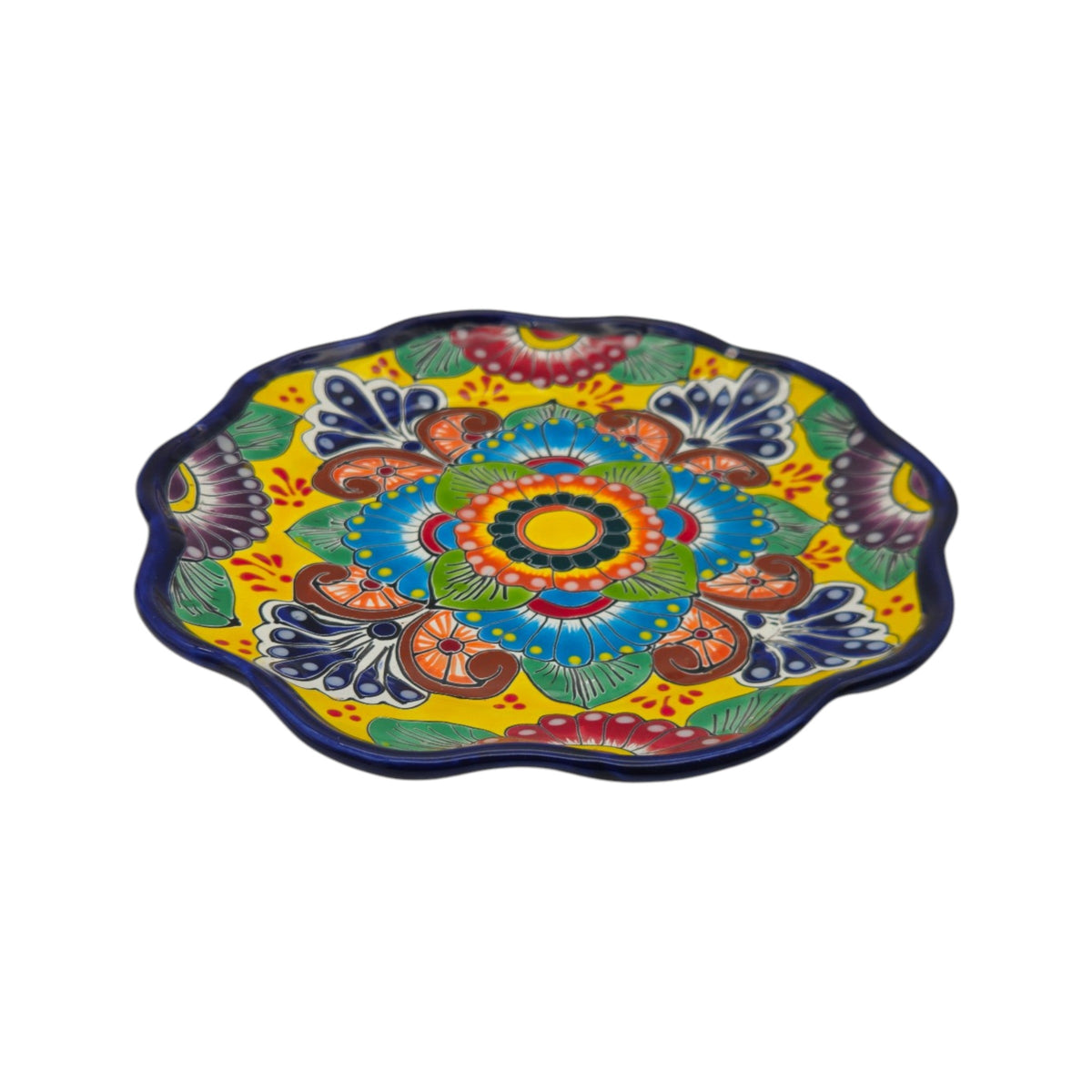 Talavera Plate | Hand-Painted Mexican Folk Art Dinnerware