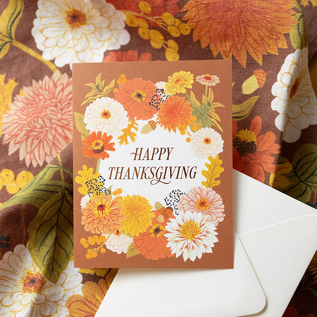 FALL FLORALS THANKSGIVING | Greeting Card