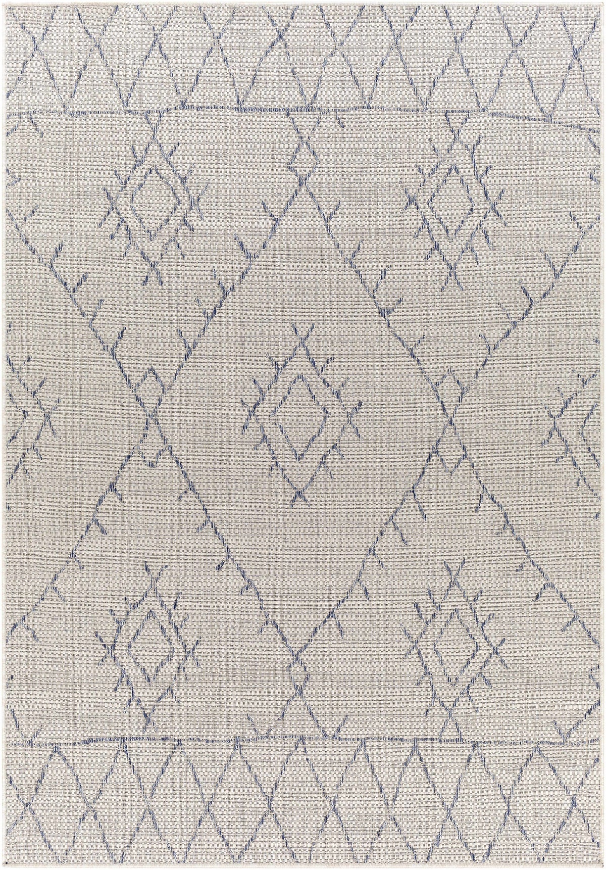 Marwood Gray&Blue Nordic Outdoor Rug - Clearance