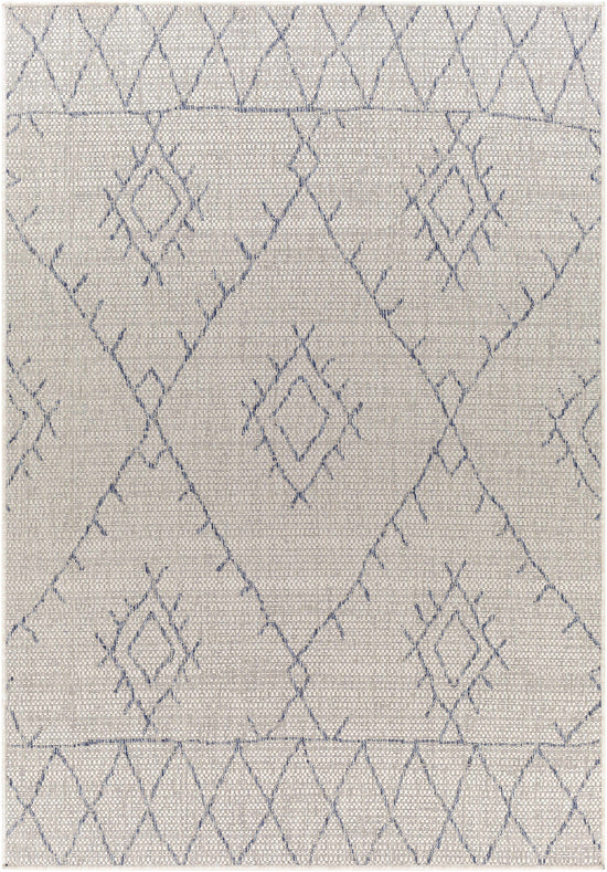 Marwood Gray&Blue Nordic Outdoor Rug - Clearance