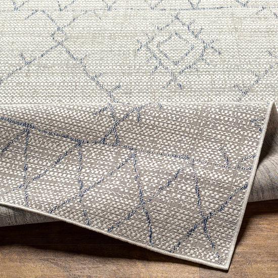 Marwood Gray&Blue Nordic Outdoor Rug - Clearance