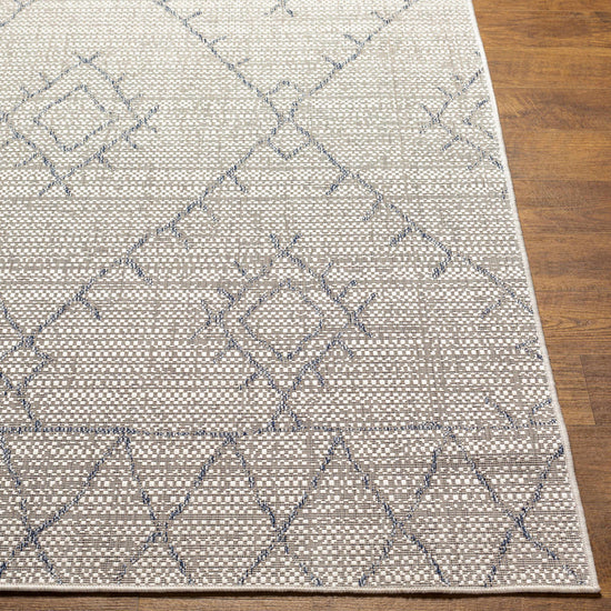 Marwood Gray&Blue Nordic Outdoor Rug - Clearance