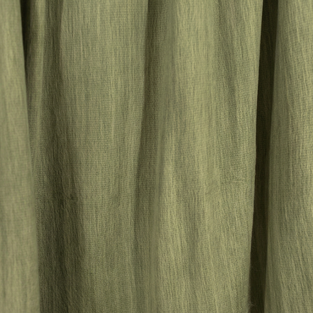 Reversible Handwoven Alpaca Throw Blanket | Khaki & Olive Green | Kani Collection
