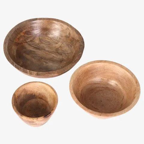 Tondra Acacia Wood Bowls (Set of 3)