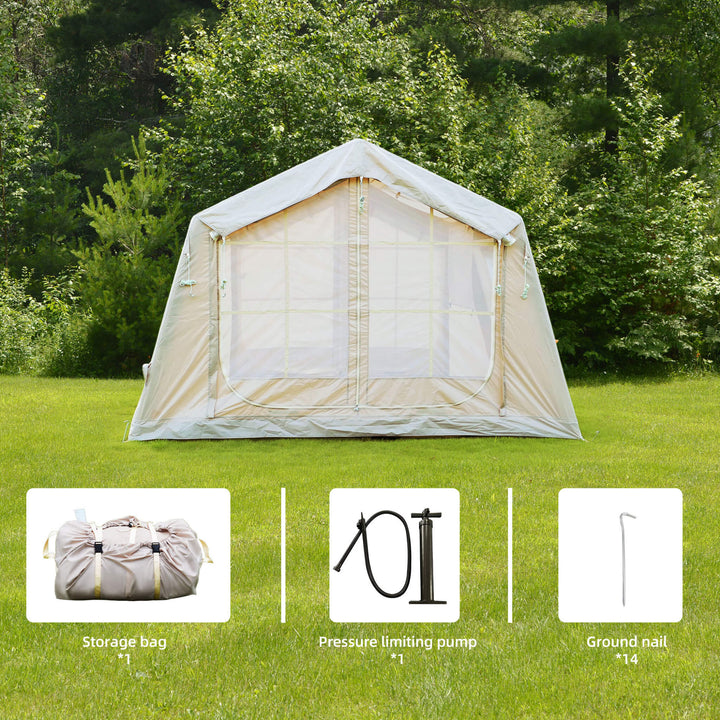 Trailora 4-Season Outdoor Inflatable Blow Up Camping Tent With Air Pump [4-6 People] (SAK46821)