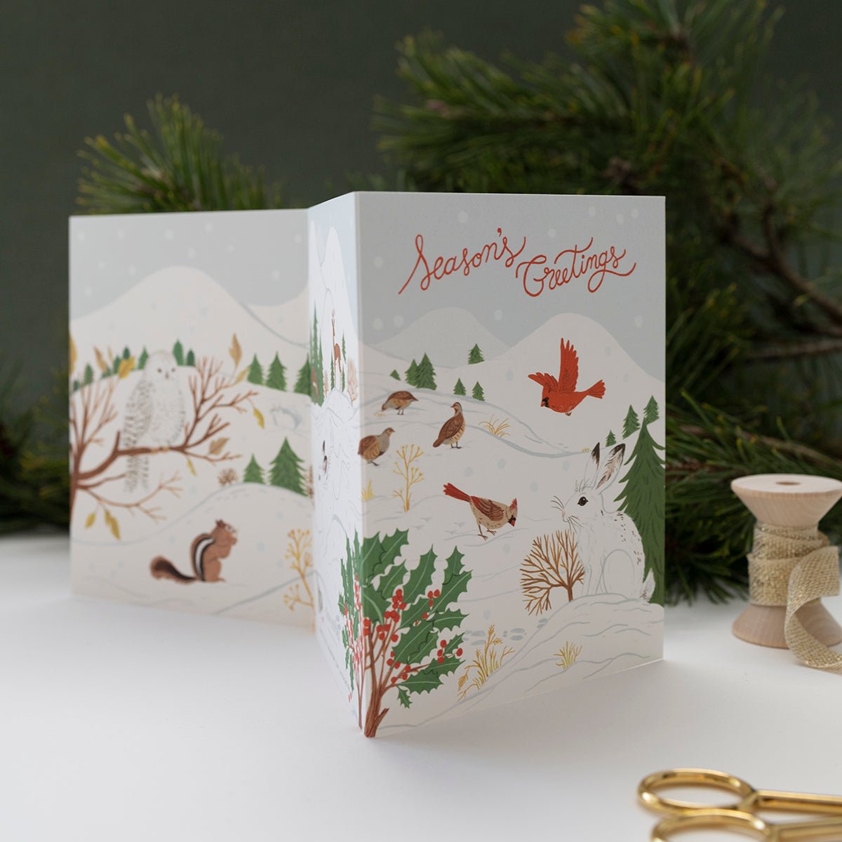 SEASON'S GREETINGS | Tri-Fold Greeting Card