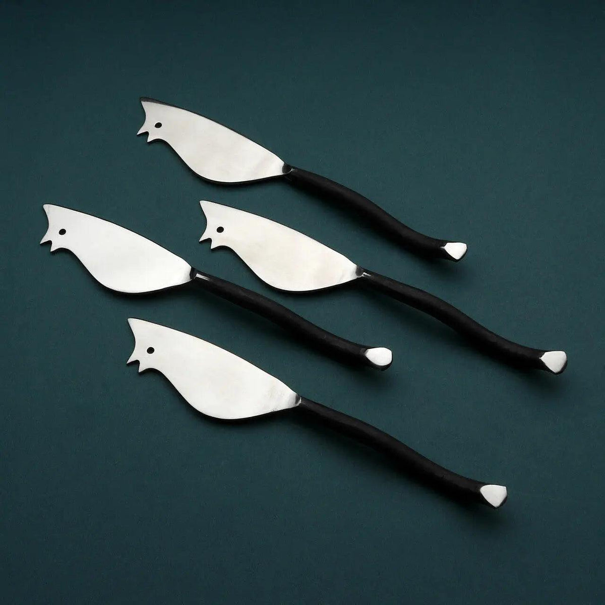 Twig Ratoncito Cheese Spreader/Knife 4 Pc. Set