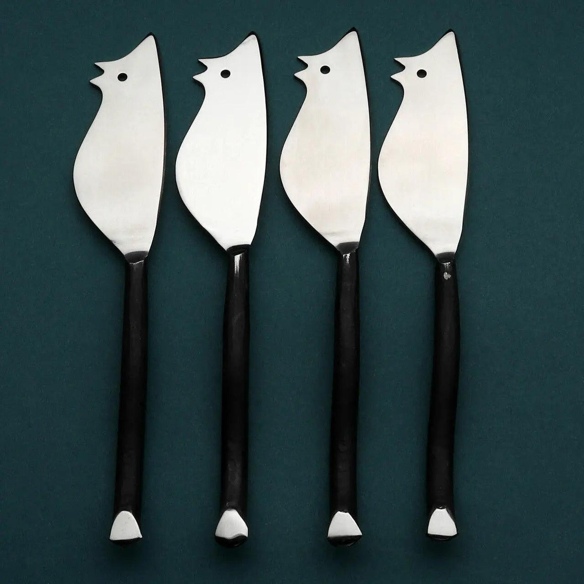 Twig Ratoncito Cheese Spreader/Knife 4 Pc. Set