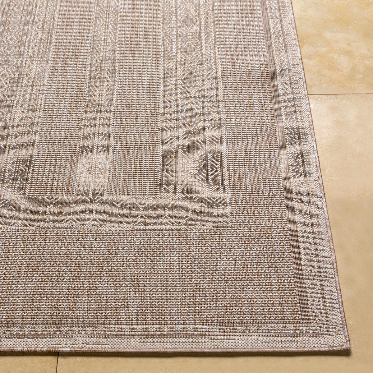 Unidos Beige Outdoor Area Rug - Clearance
