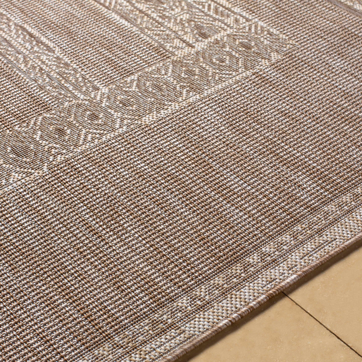 Unidos Beige Outdoor Area Rug - Clearance