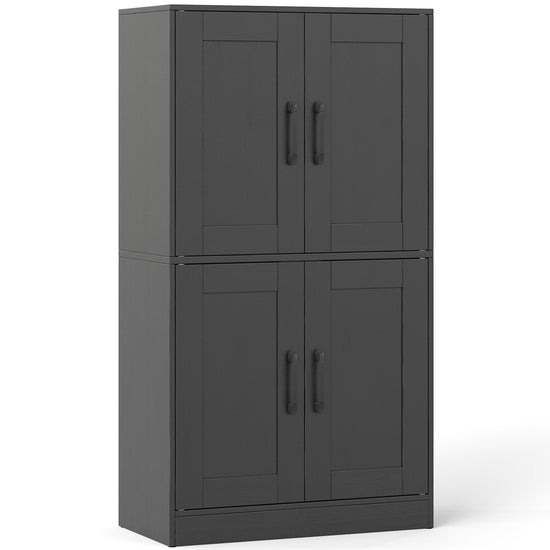 Bathroom Cabinet 43.5 inch Storage Cabinet with Doors and Adjustable Shelves
