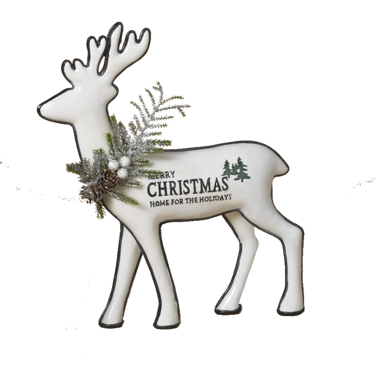 Merry Christmas White Reindeer