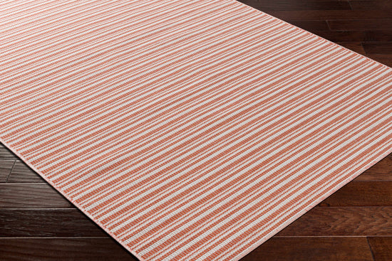 Greg Orange Outdoor Area Rug - Clearance