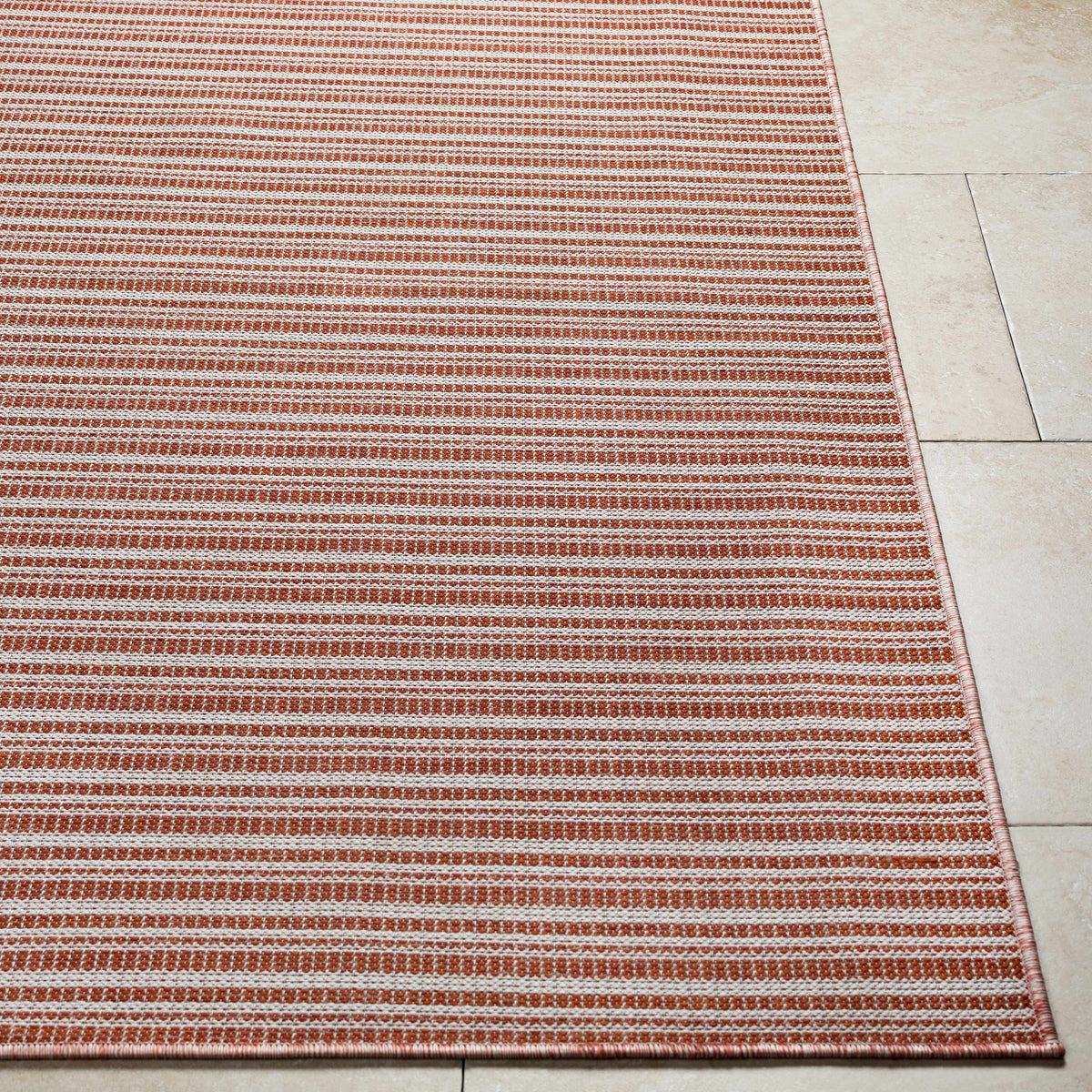 Greg Orange Outdoor Area Rug - Clearance