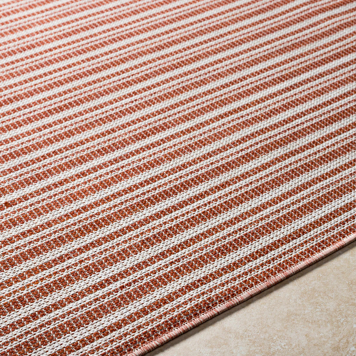 Greg Orange Outdoor Area Rug - Clearance