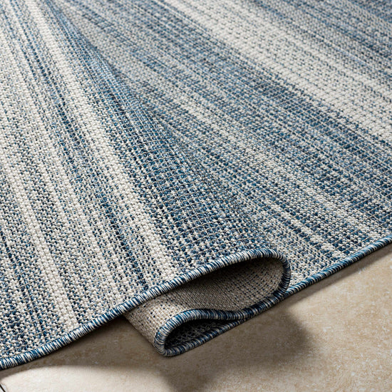 Kris Navy Outdoor Area Rug - Clearance
