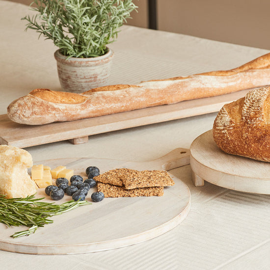 Charlotte Wood Round Serving Board