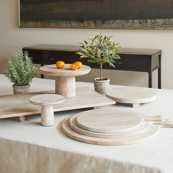 Charlotte Wood Round Serving Board