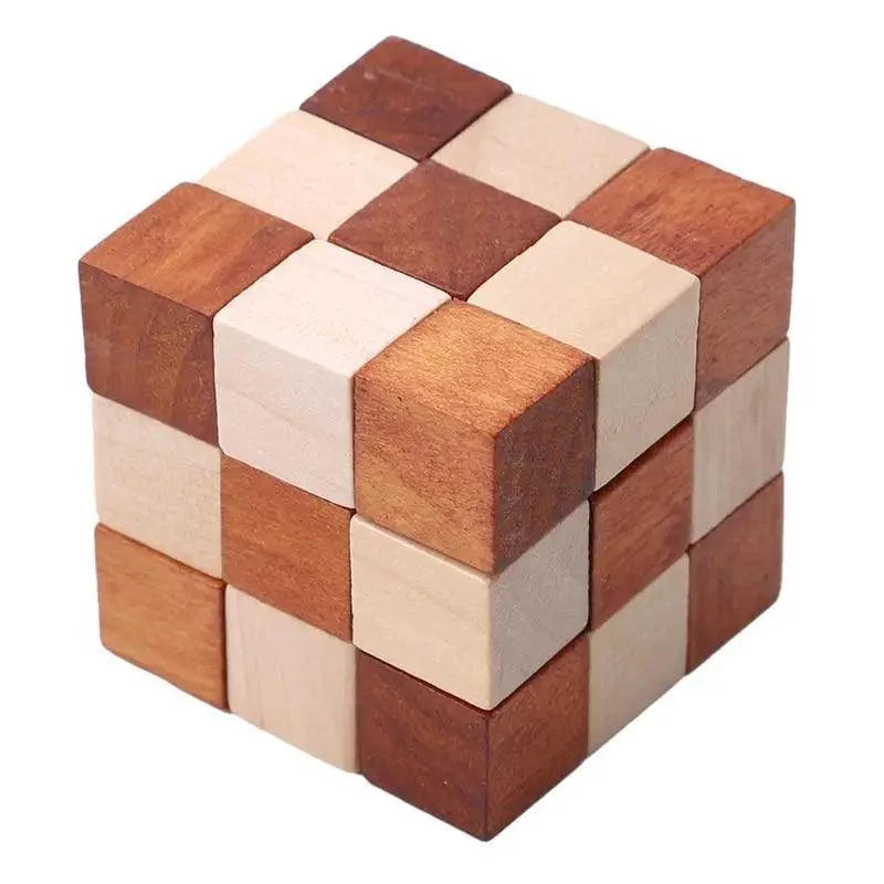 Wooden Lock Game SET Toy For Children Adults Kids Drop Shipping IQ Brain Teaser Interlocking Burr Puzzles