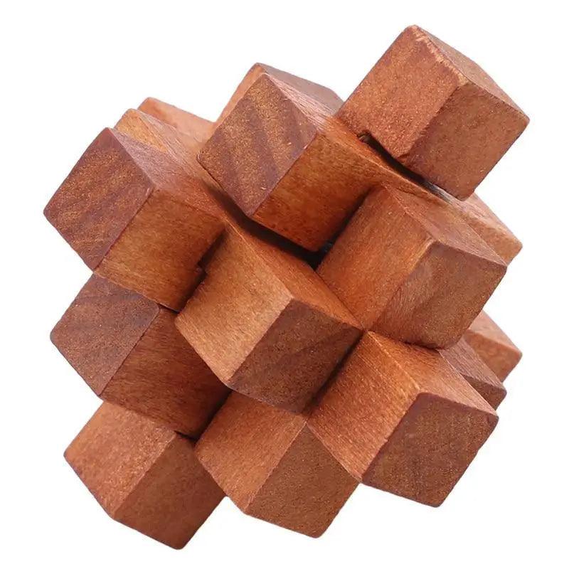 Wooden Lock Game SET Toy For Children Adults Kids Drop Shipping IQ Brain Teaser Interlocking Burr Puzzles
