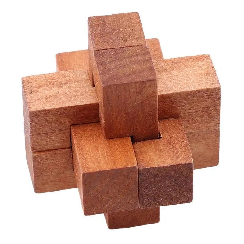 Wooden Lock Game SET Toy For Children Adults Kids Drop Shipping IQ Brain Teaser Interlocking Burr Puzzles