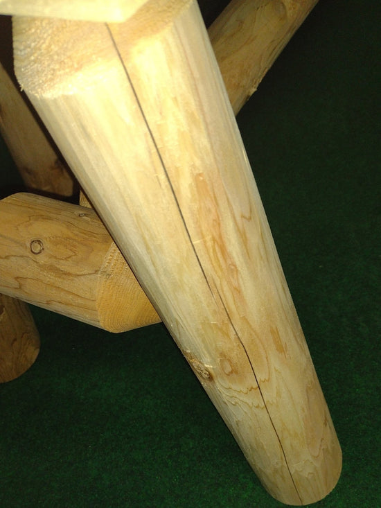 Rustic Outdoor Log Rocking Chair