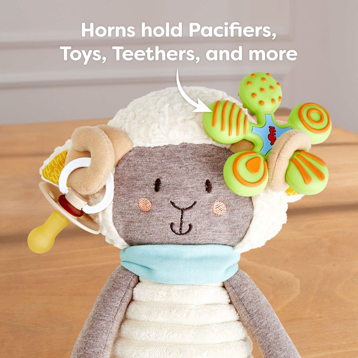 Woolbert the Ram Cuddly Baby Sensory Toy