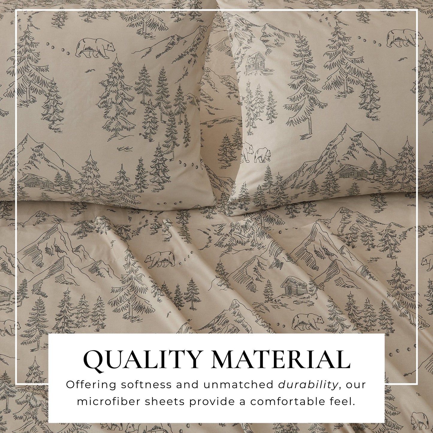 Lodge Printed Sheet Set - Mountain Ridge Collection