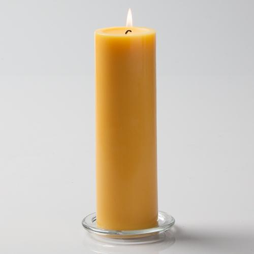 Pillar Candle 9in - Yellow