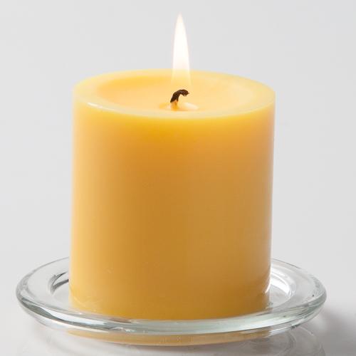 Pillar Candle 3in - Yellow