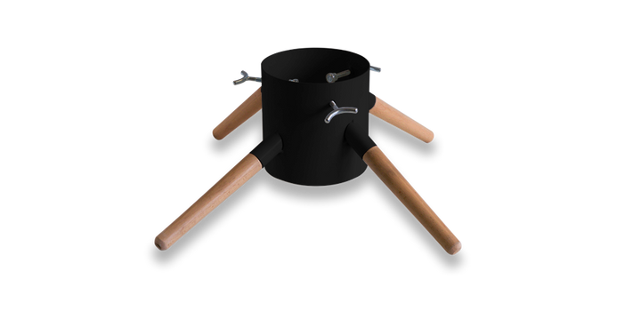 Family Christmas Tree Stand - Large - Black, Christmas tree stand for festive holiday display from Cedar & Spice Gifts