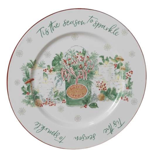 Tis the Season to Sparkle Holiday Plate