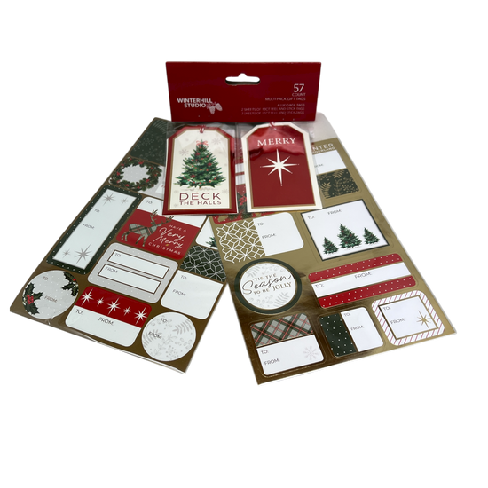 57 Count Variety Gift Tags - Elegant Christmas
